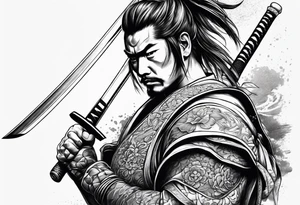 samurai sword tattoo idea
