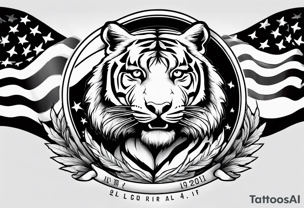 Michelangelo, U.S. flag, U.S. Air Force, tiger tattoo idea