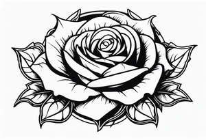 Gothic rose and bats tattoo tattoo idea