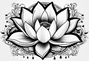 Lotus music tattoo idea