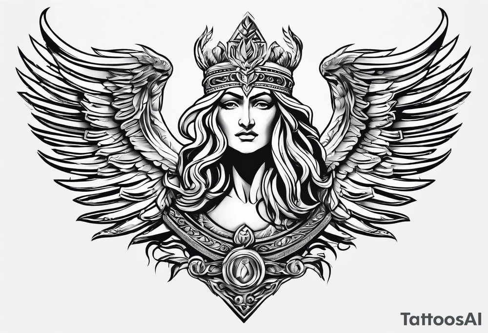 Mascusline Greek mythology lighting bolts tattoo idea