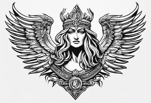 Mascusline Greek mythology lighting bolts tattoo idea