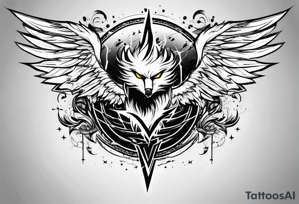 Lightning bolt tattoo idea