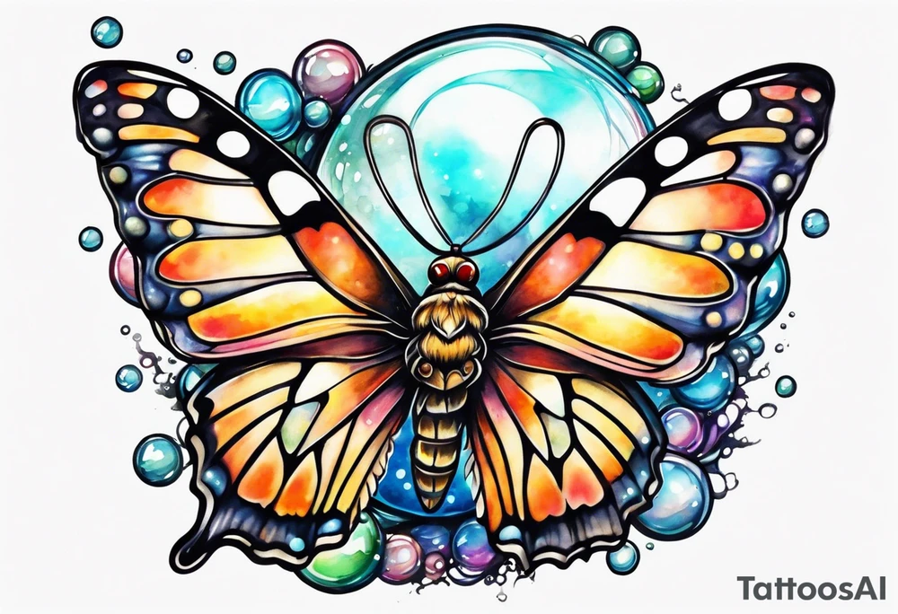 Big Bubbles and a small moth tattoo idea