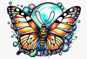 Big Bubbles and a small moth tattoo idea