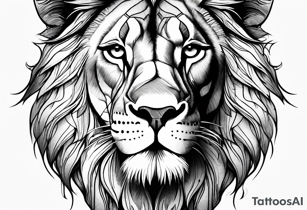 lion, tough, scary, god, tattoo idea