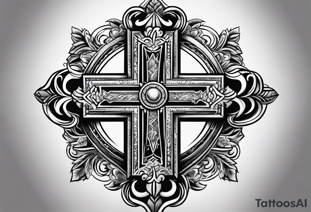Small cross w tattoo idea