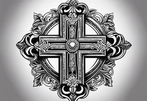 Small cross w tattoo idea