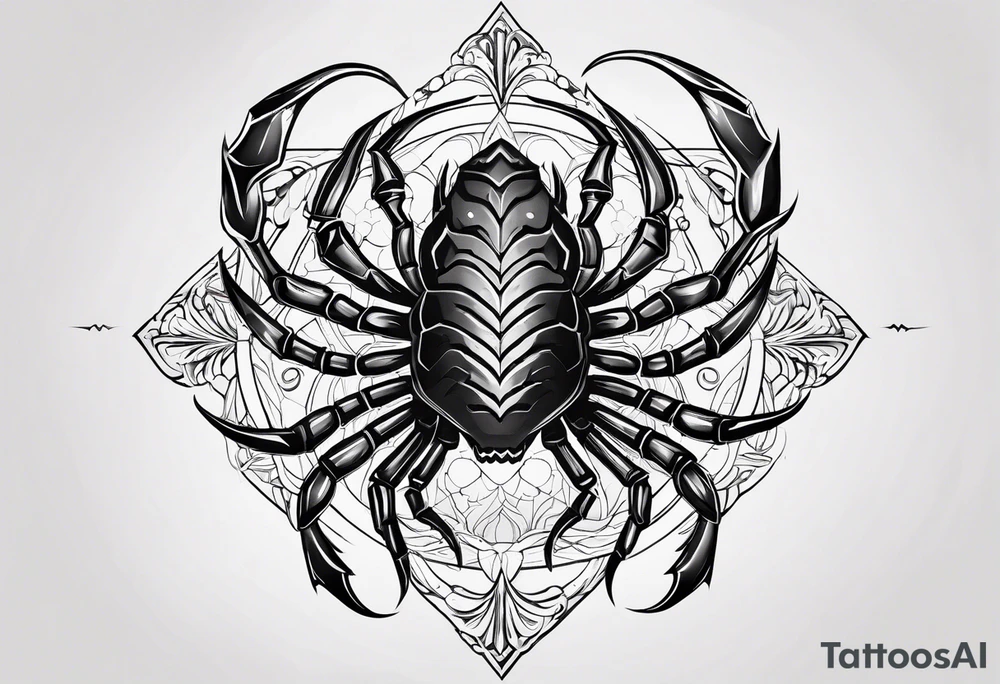 Scorpio star sign tattoo idea