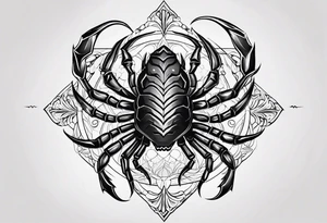 Scorpio star sign tattoo idea