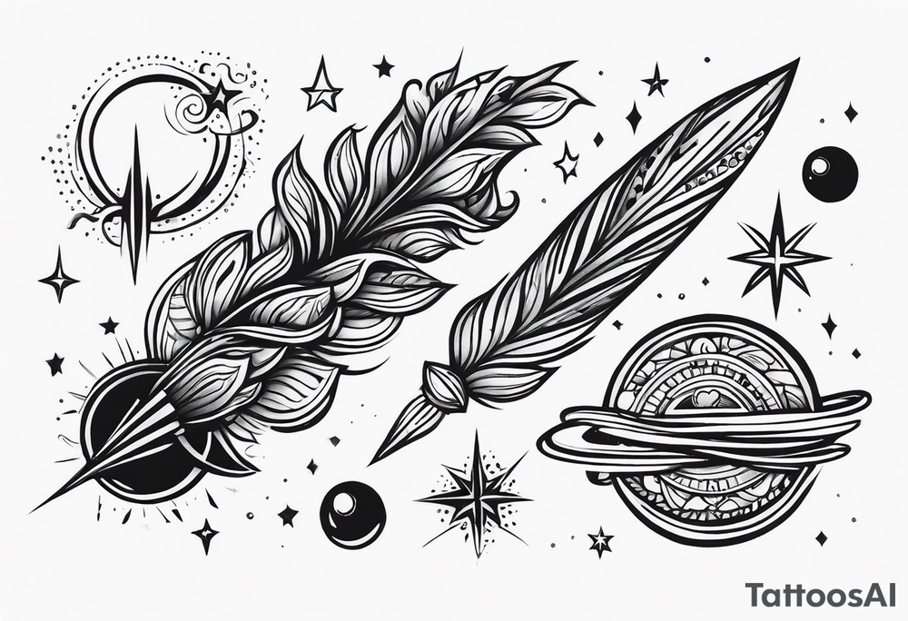 comets tattoo idea