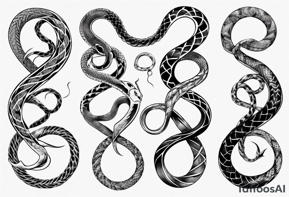 infinity snake tattoo idea