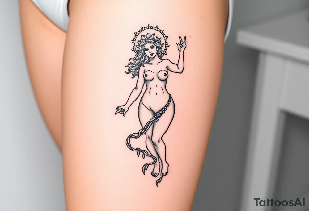 medusa greek goddess tattoo idea