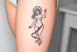 medusa greek goddess tattoo idea