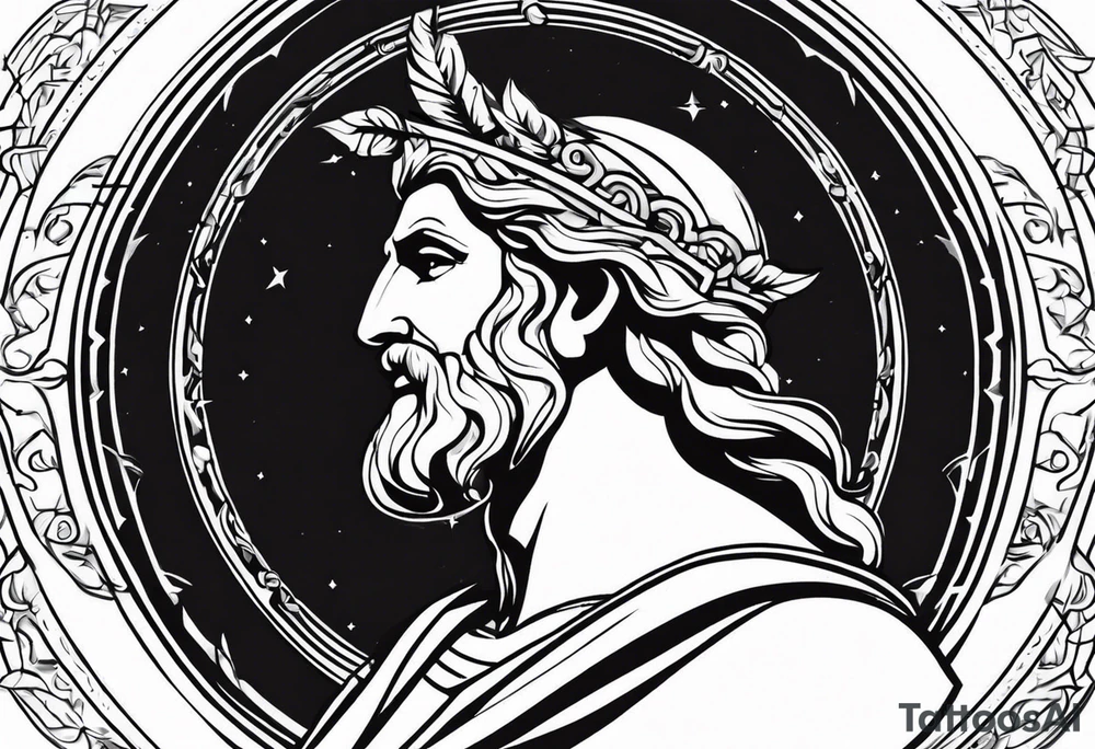 Zeus statue tattoo idea