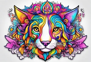 lisa frank inspired tattoo idea