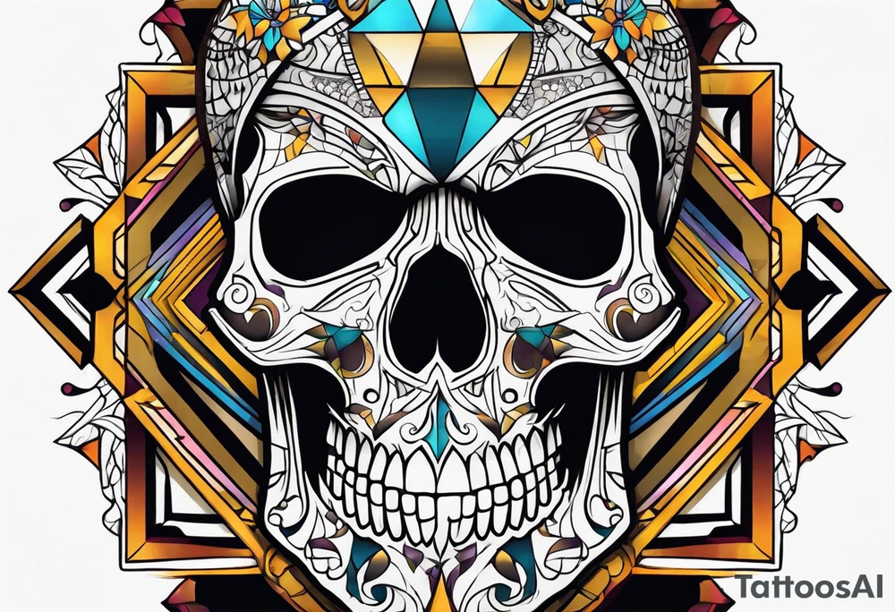 Skull tattoo idea