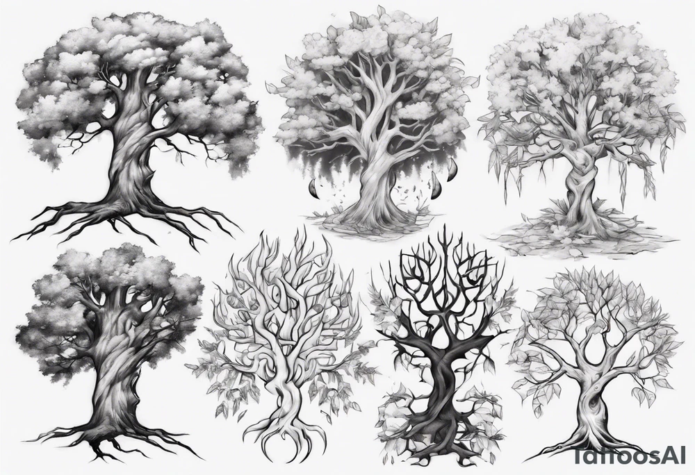 The pale tree tattoo idea