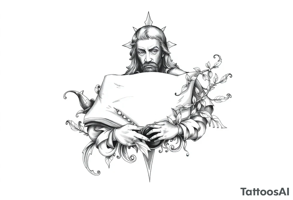 Powerful Biblical piece tattoo idea
