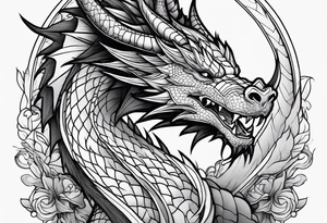 Dragon sleeve tattoo idea