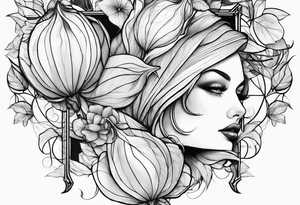 Physalis sleeve tattoo idea