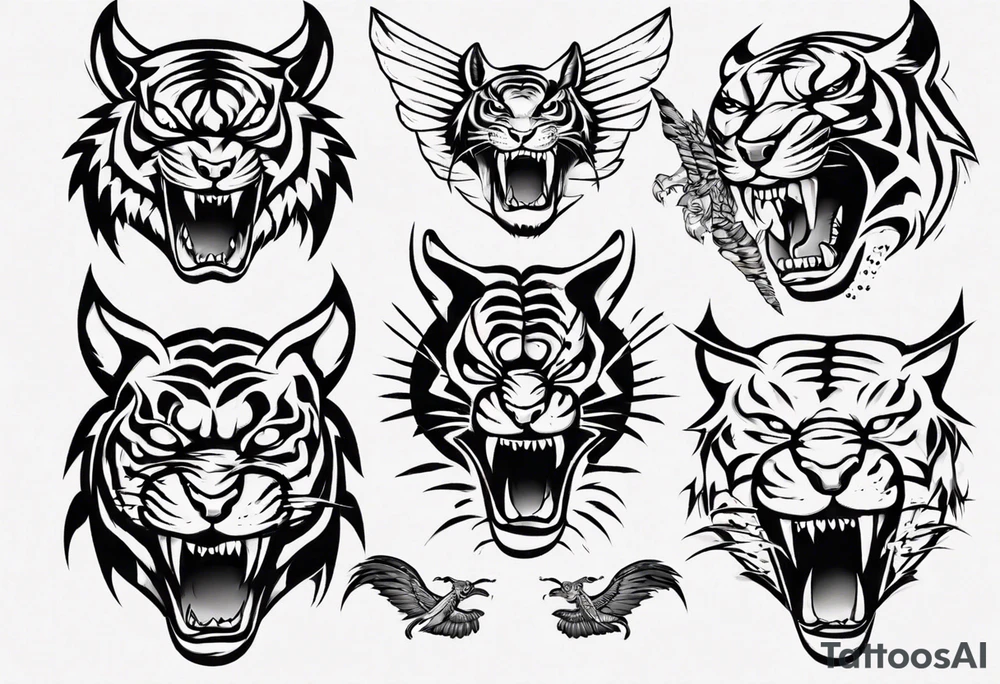 Flying tiger tattoo idea