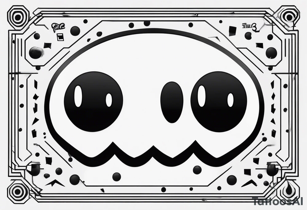 Pac-Man game tattoo idea
