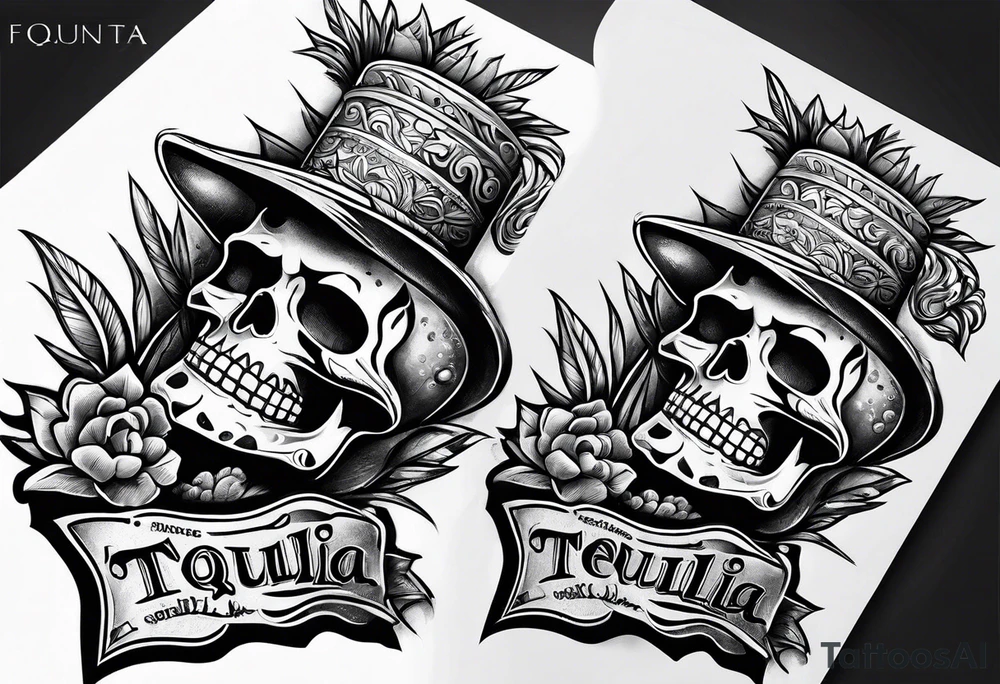 Tequila connoisseur tattoo idea