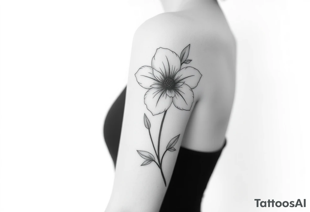 Flower that represents a he birth months September tattoo idea