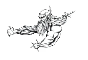 Nordic viking tattoo idea