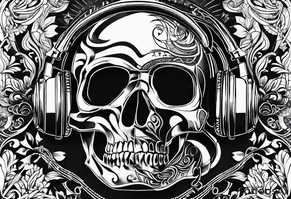 Music, god, art, family, American football tattoo idea