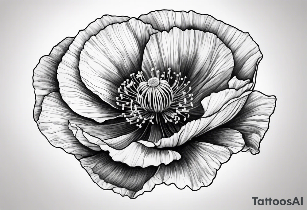 Poppy tattoo idea
