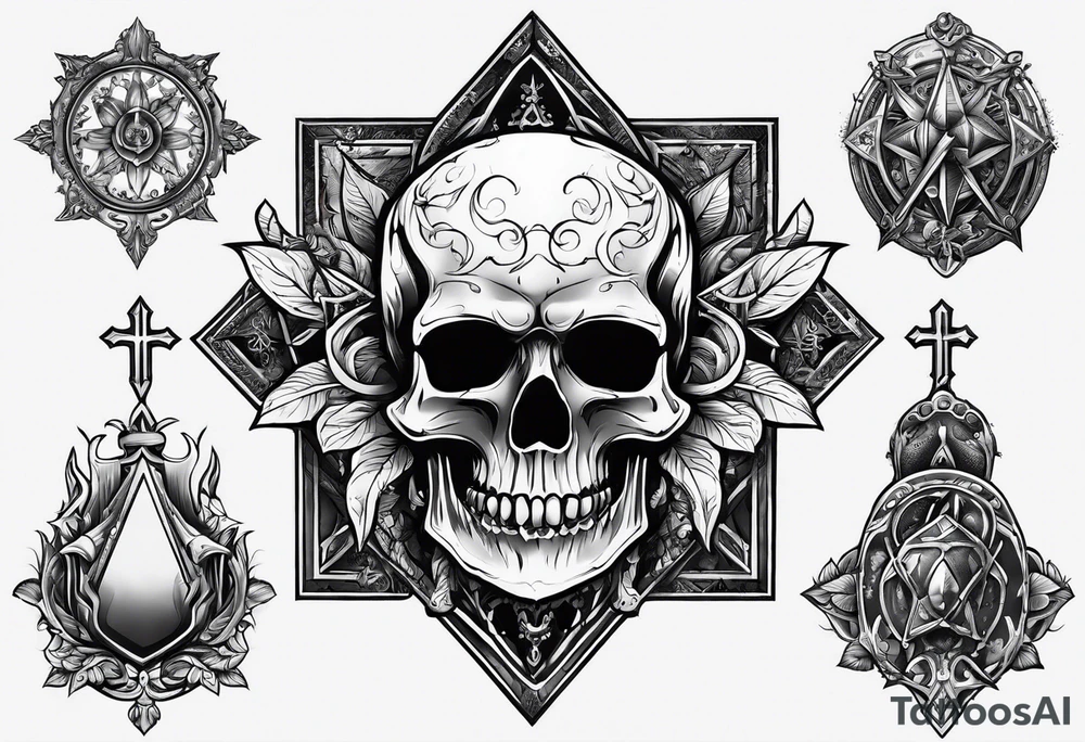 Necromancer small tattoo idea