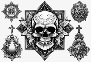 Necromancer small tattoo idea