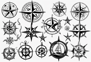nautical star tattoo idea