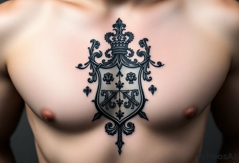Smith, Irish family crest very intricate tattoo idea
