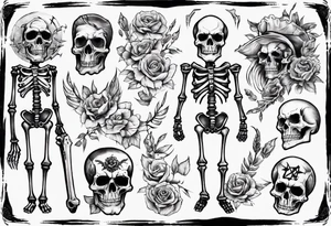 Eld skeleton tattoo idea