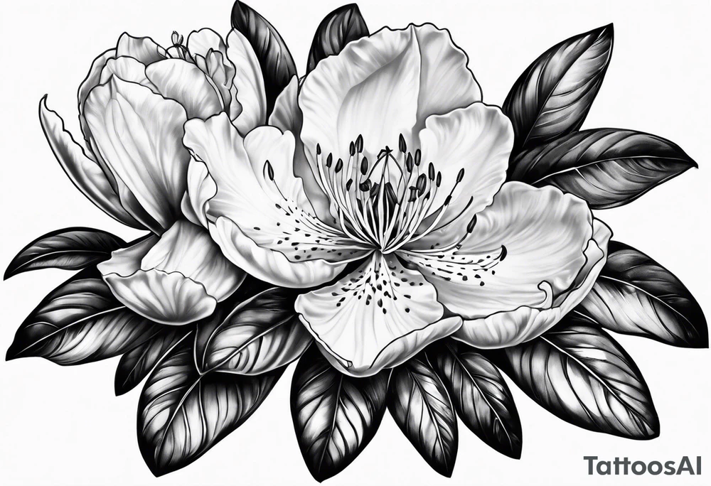 Rhododendron tattoo idea