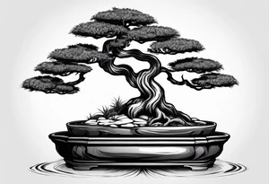 bonsai. dark tattoo idea