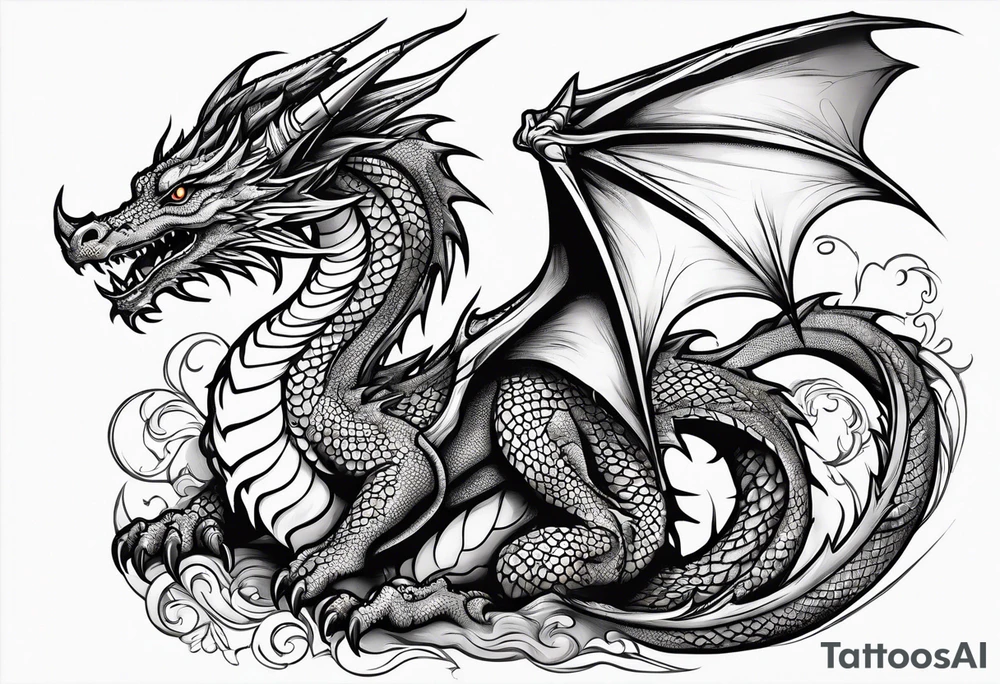 Dragon tattoo idea