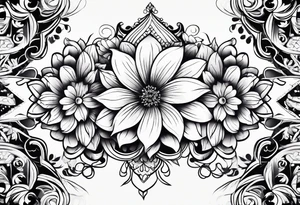 Floral tattoo idea