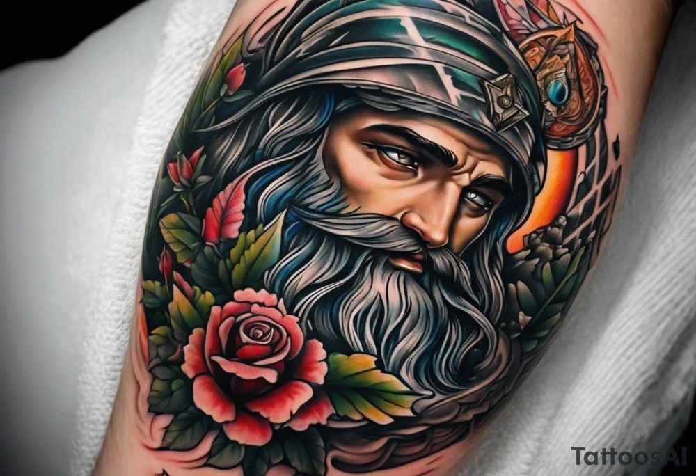 Biblical for man on forearm tattoo idea