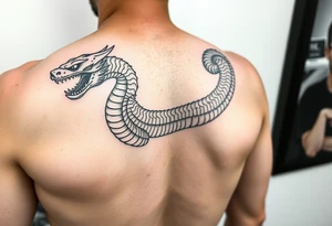 Magestic Sea serpent arm sleeve tattoo tattoo idea