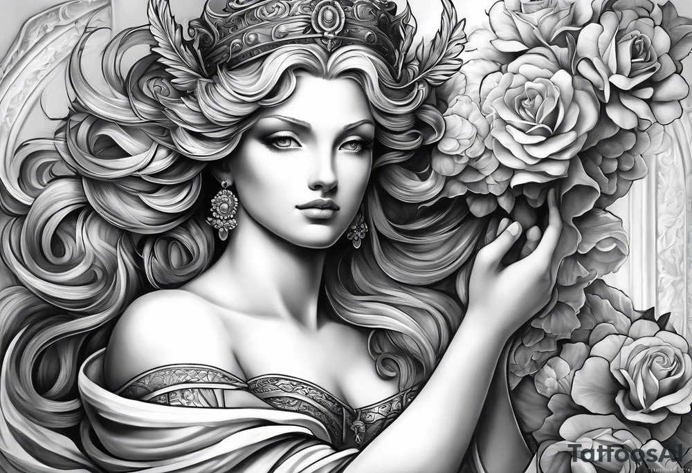 Michaelangelo adam creation painting tattoo idea