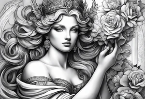 Michaelangelo adam creation painting tattoo idea