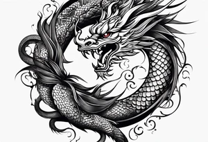 Chinese dragon tattoo idea