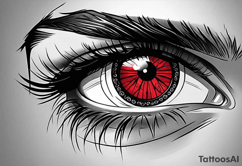 Sharingan eyes tattoo idea