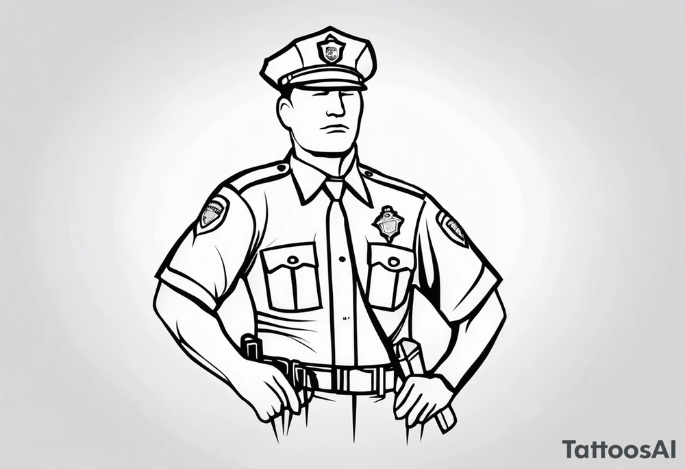 policeman tattoo idea
