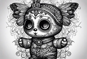 voodoo doll tattoo idea