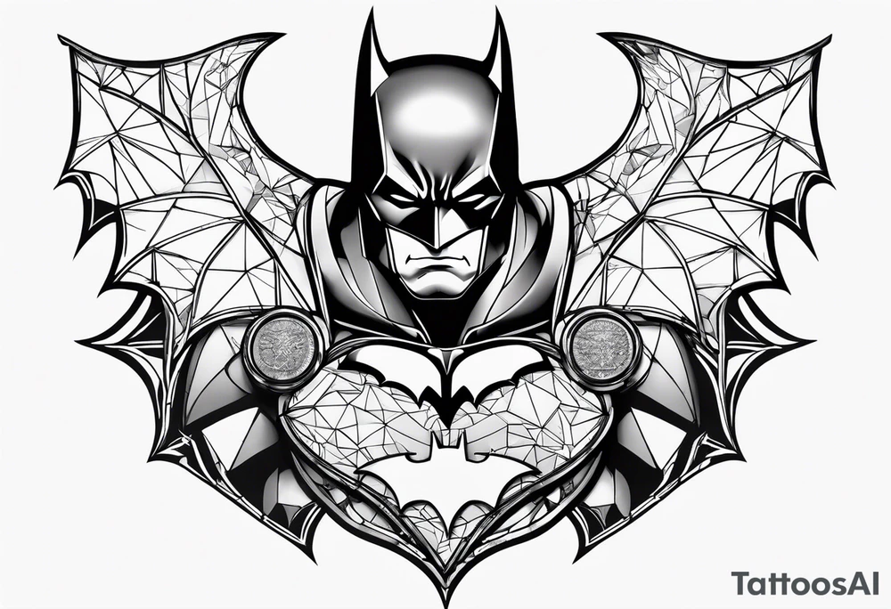 batman metal tattoo idea